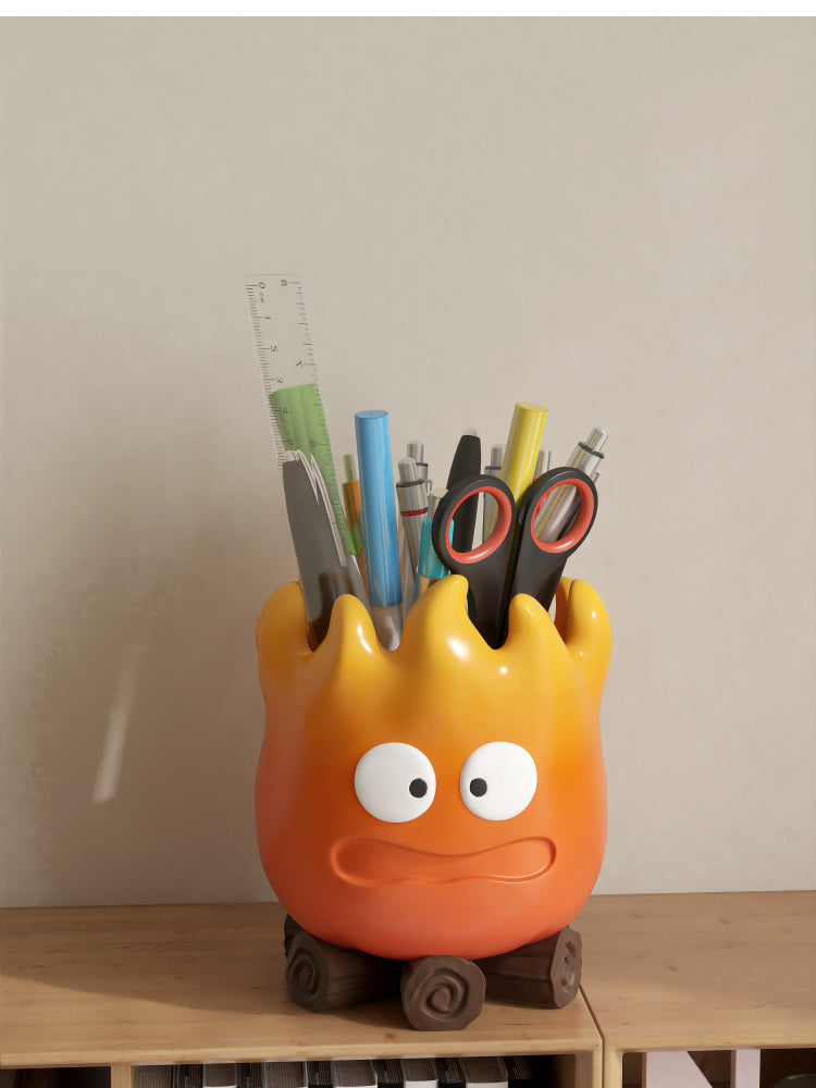 Fun Cartoon Flame Office Organize Pen Holder,Creative Gift