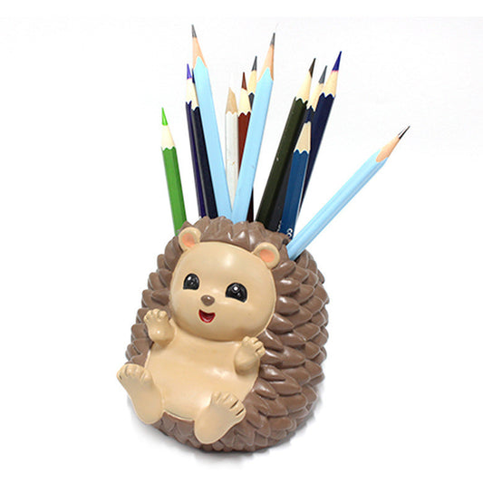 Fun Hedgehog Office Pen Holder,  Phone Holder, Desktop Organizer