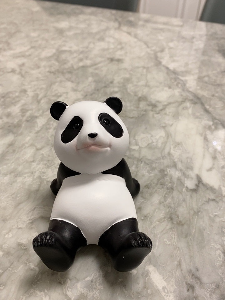 Fun Martial Arts Panda Phone Holder, Desktop Ornament, Creative Holiday Gift