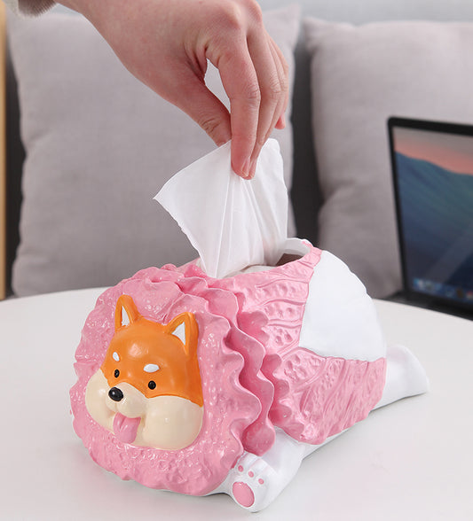 Fun Vegetable Dog Shaped Tissue Box, Unique Design