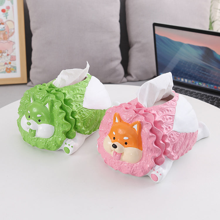 Fun Vegetable Dog Shaped Tissue Box, Unique Design