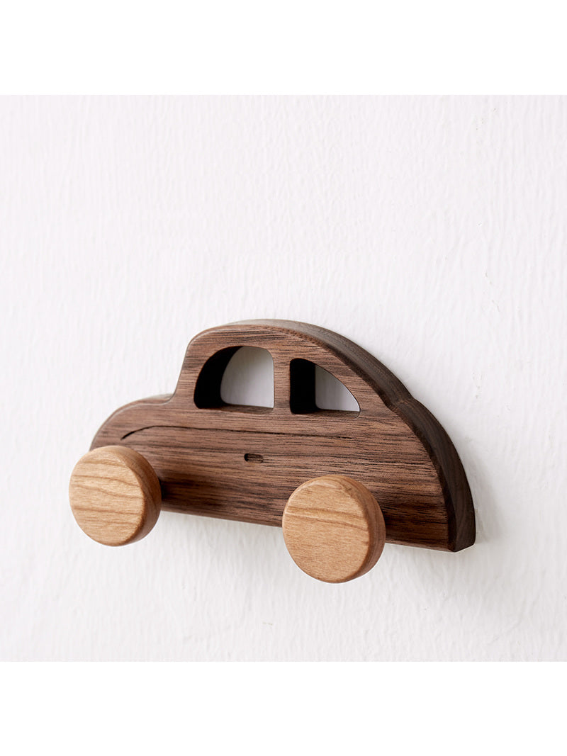 Fun Wooden Car Wall Hook, House Decoration