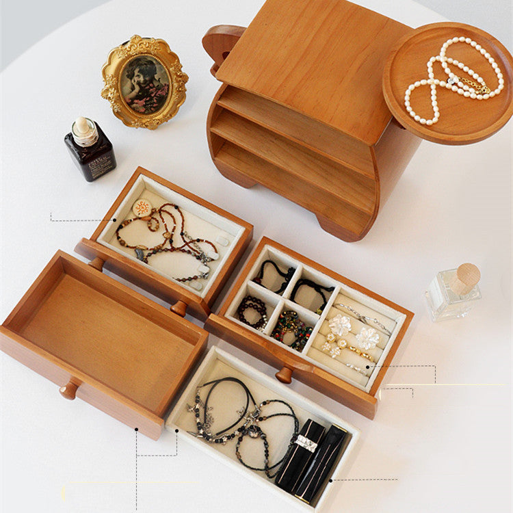 Fun Wooden Jewelry Organizer: Playful Human Pose Design