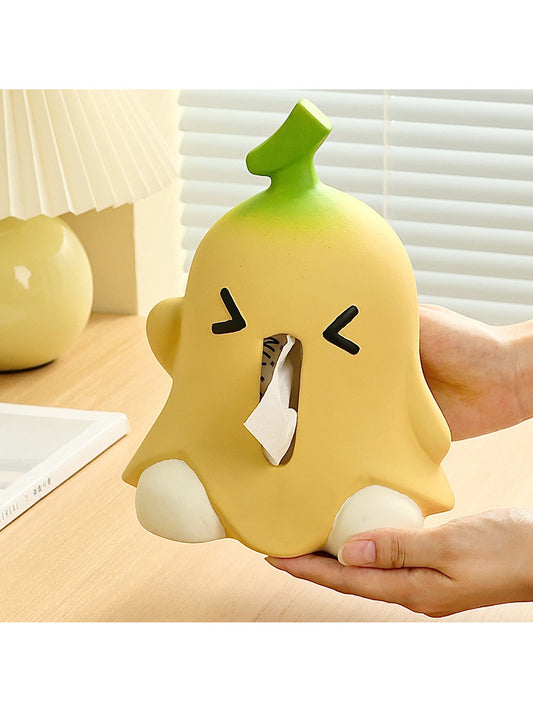 Funny Big Mouth Banana Art Tissue Box, Unique Home Decoration