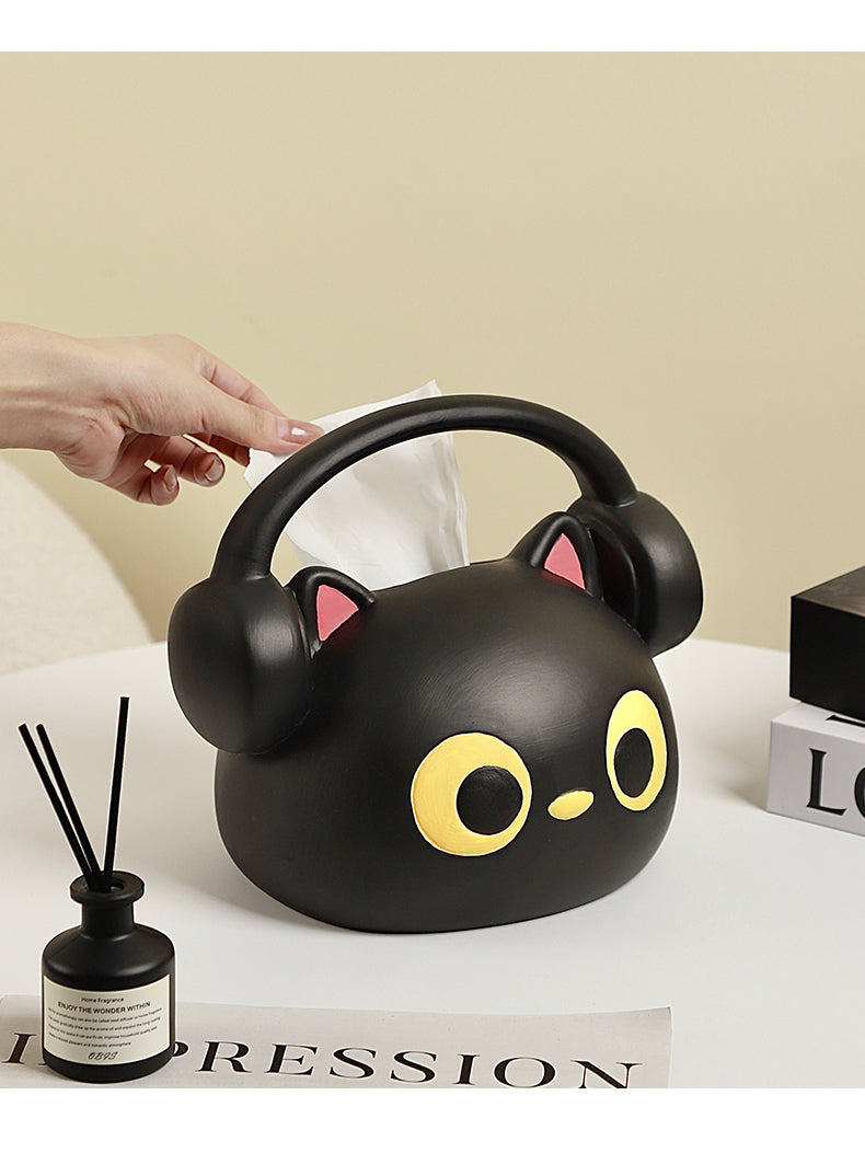 Funny Cat Tissue Box, Suitable For Home,Office,Apartment,Store Decoration Ideas