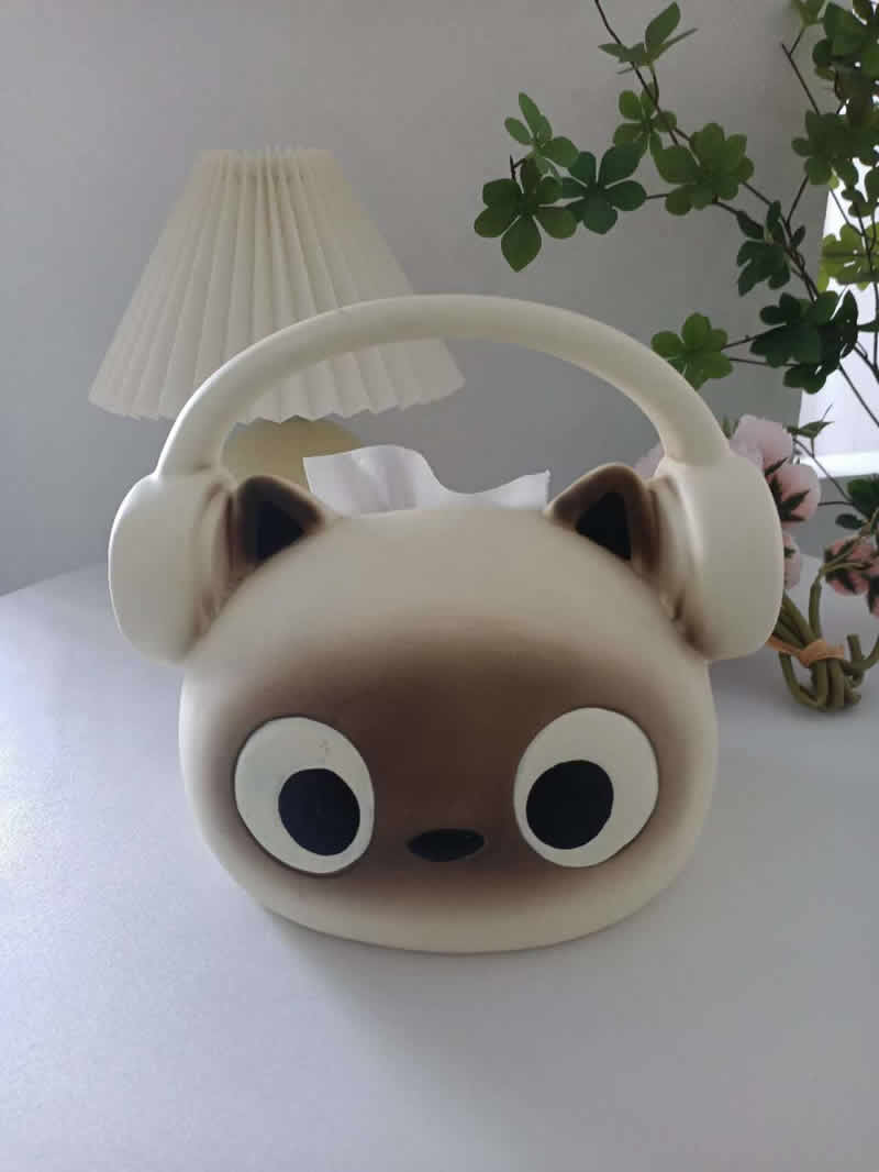 Funny Cat Tissue Box, Suitable For Home,Office,Apartment,Store Decoration Ideas