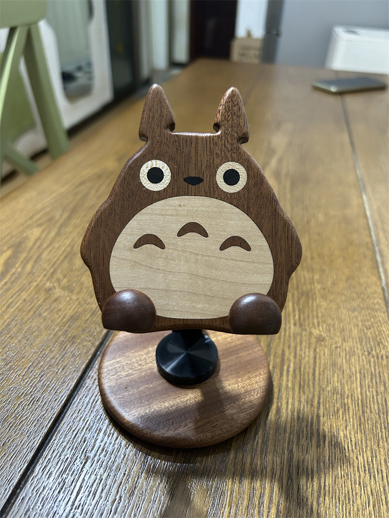 Funny Pet Dog Cat Wooden Phone Stand, Creative Gift