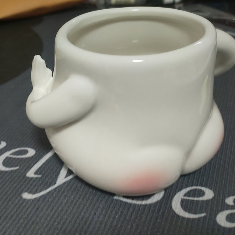 Funny Red Butt Ceramic Mug, Holiday Gift Idea