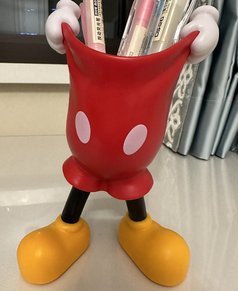 Funny Cartoon Pen Holder, Creative Office Desk Decoration Ornaments