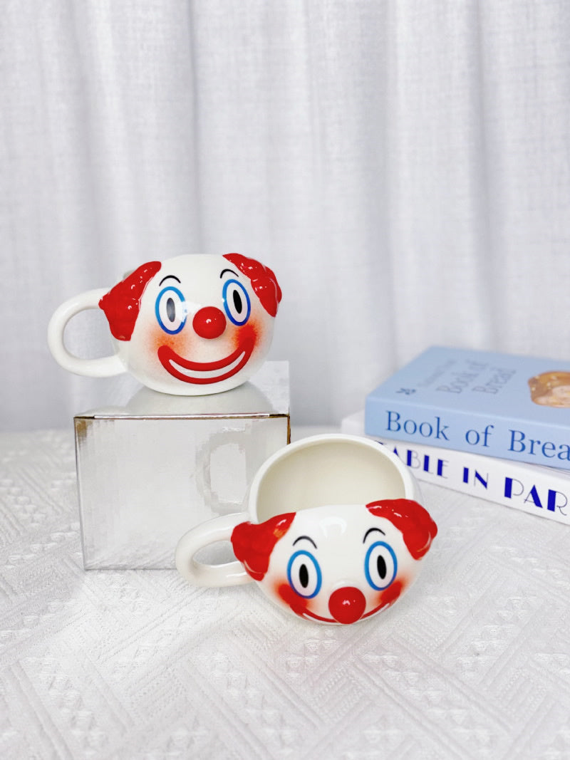 Funny Smiling Cartoon Ceramic Mug, Creative Gift