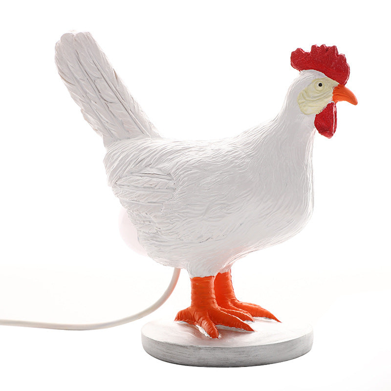 Funny White Hen Laying Eggs Usb Night Light