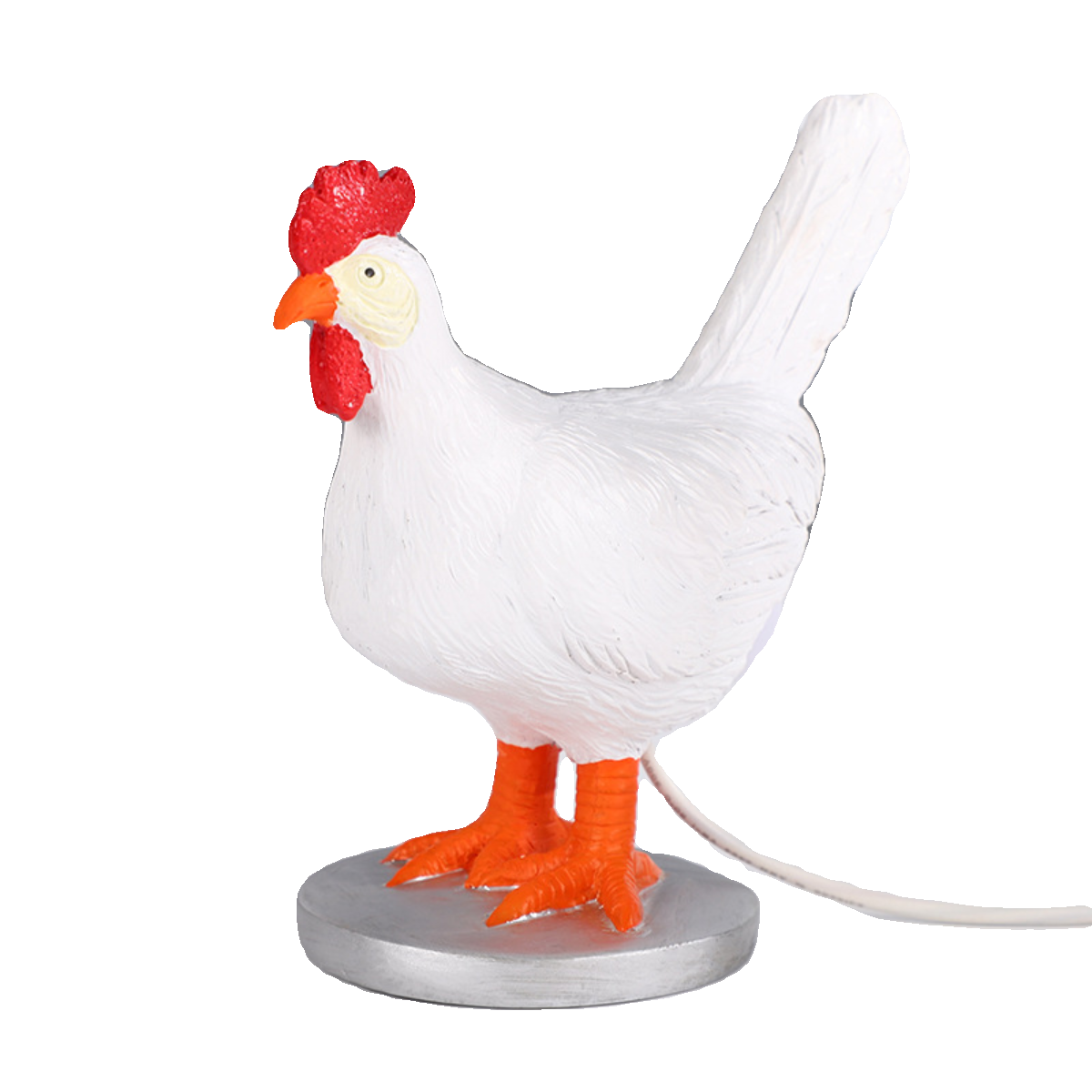 Funny White Hen Laying Eggs Usb Night Light