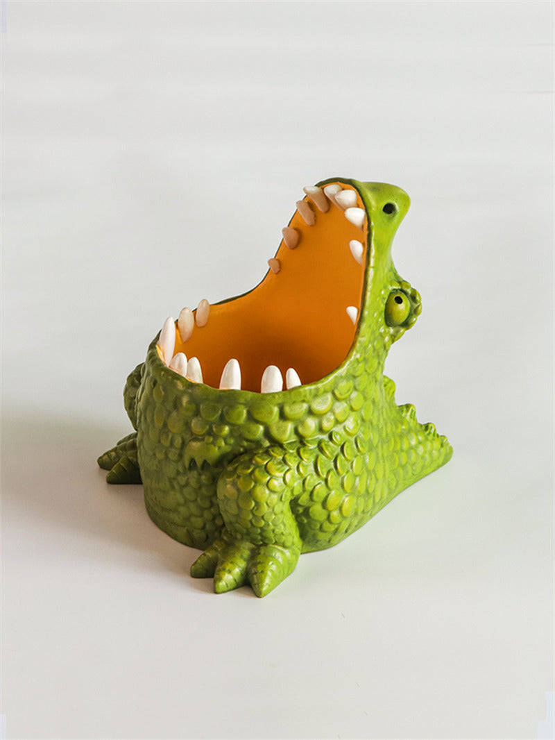 Green Big Mouth Monster Pen Holder, Office Desk Decoration