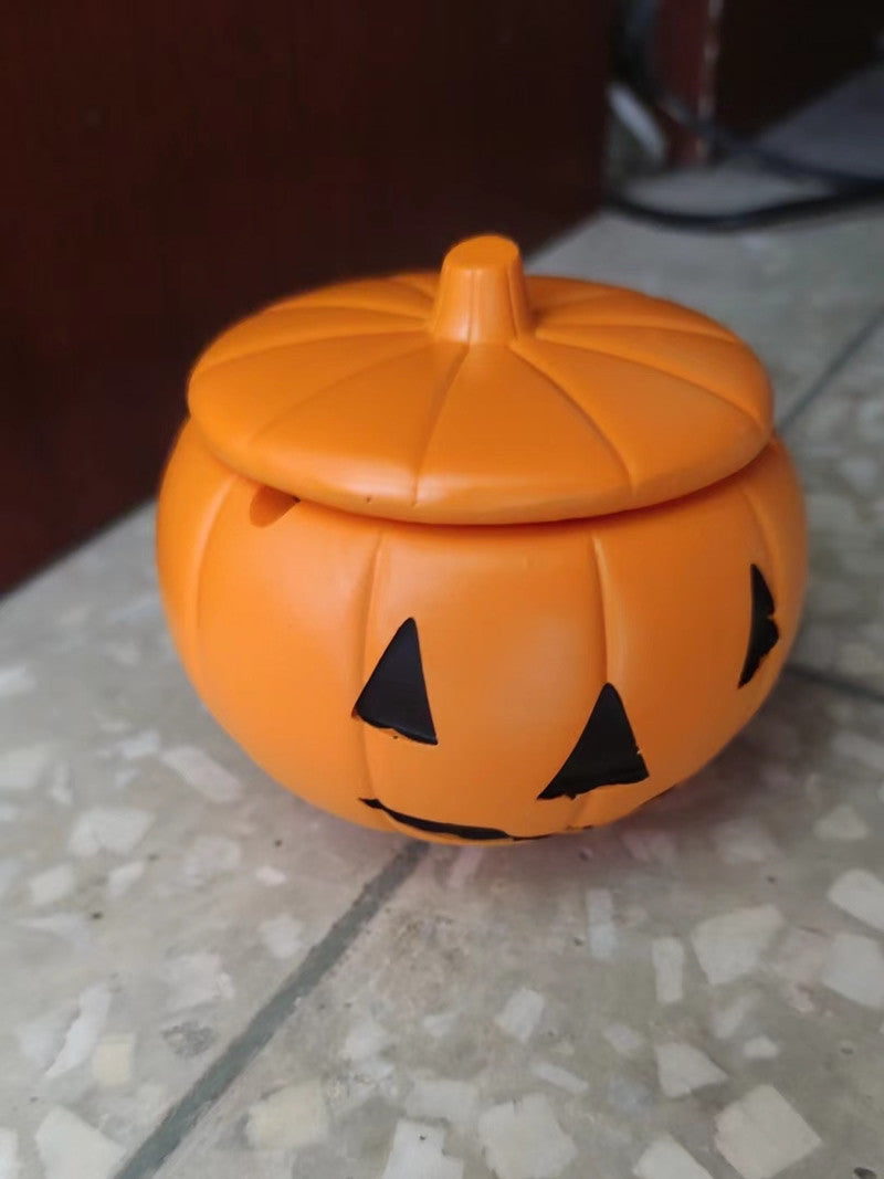 Halloween Decorated Orange Pumpkin Ashtray,Holiday Decoration