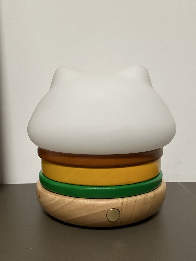 Hamburger Cat Led Small Table Lamp,Night Light, Romantic Valentine'S Day Gifts