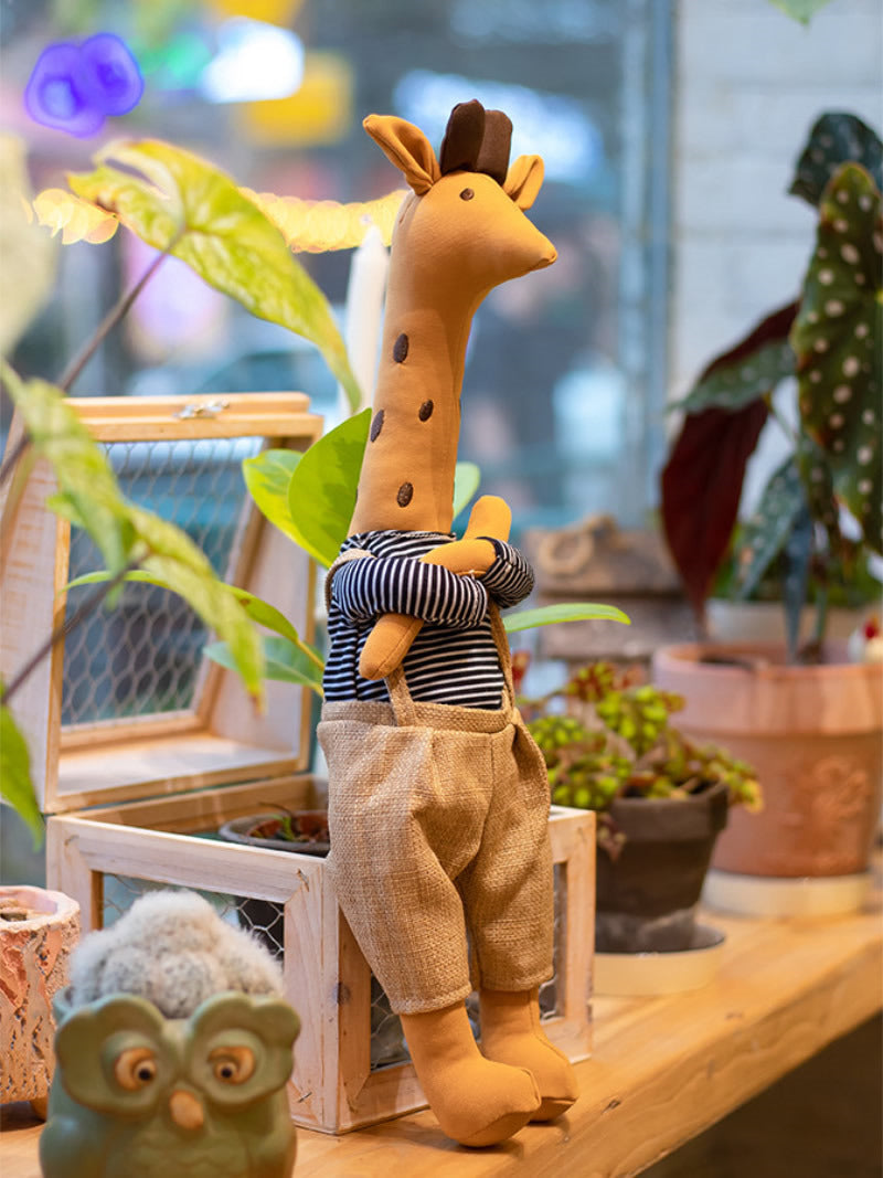 Handcrafted Plush Giraffe Toy, Birthday Gift,Small Doll