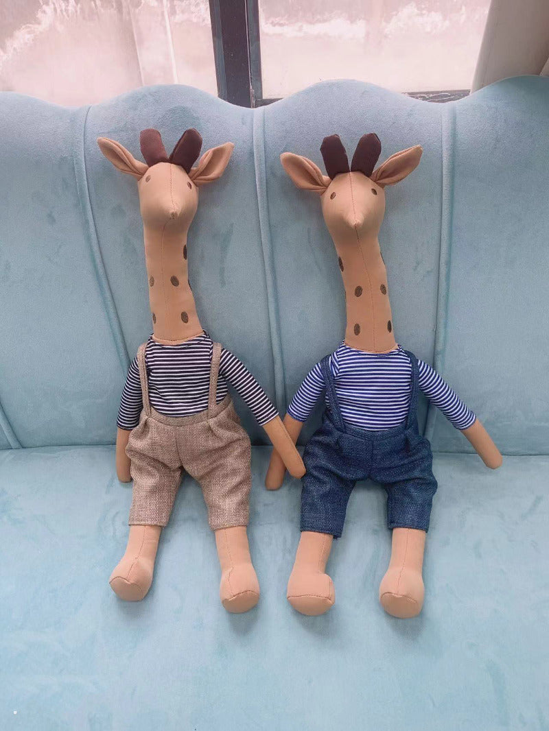 Handcrafted Plush Giraffe Toy, Birthday Gift,Small Doll