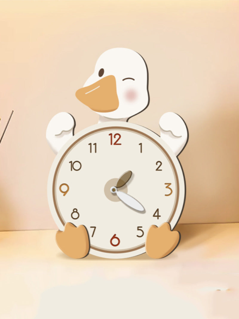 Hardworking Duck Desktop Decoration Clock