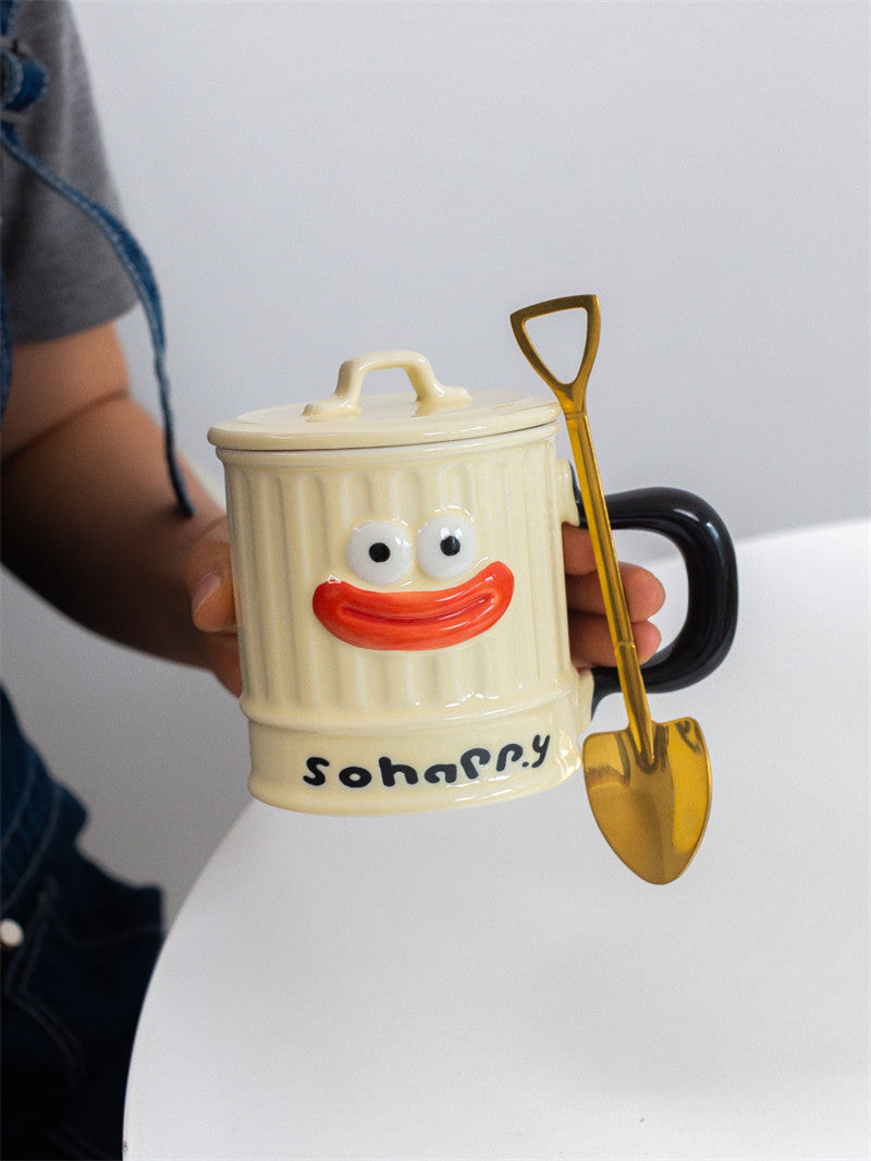 Hilarious Cartoon Expression Ceramic Mug: Perfect for Fun Gifting