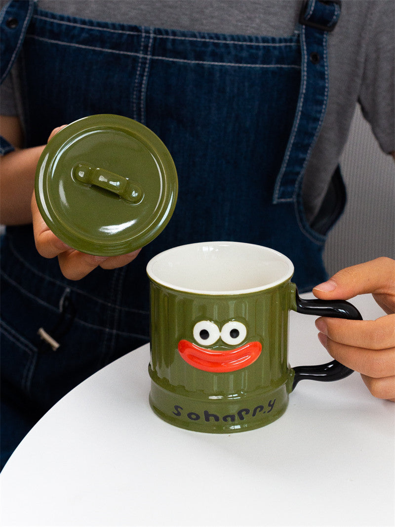 Hilarious Cartoon Expression Ceramic Mug: Perfect for Fun Gifting