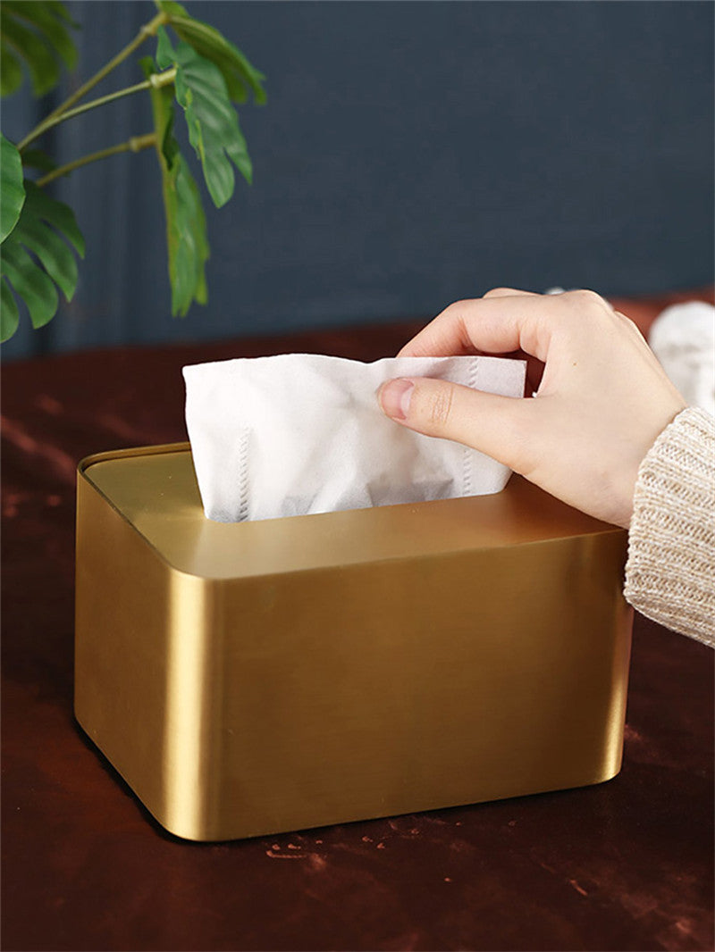 Luxurious Gold Brass Tissue Box: Timeless Elegance for Your Home