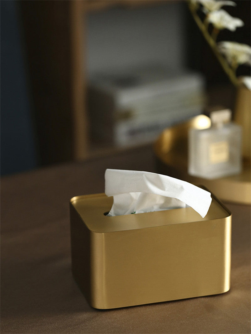 Luxurious Gold Brass Tissue Box: Timeless Elegance for Your Home