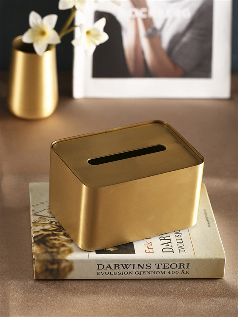 Luxurious Gold Brass Tissue Box: Timeless Elegance for Your Home