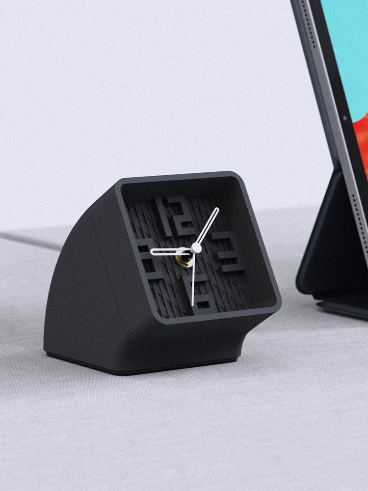 Minimalist Art Concrete Table Clock, Home Office Desktop Decoration