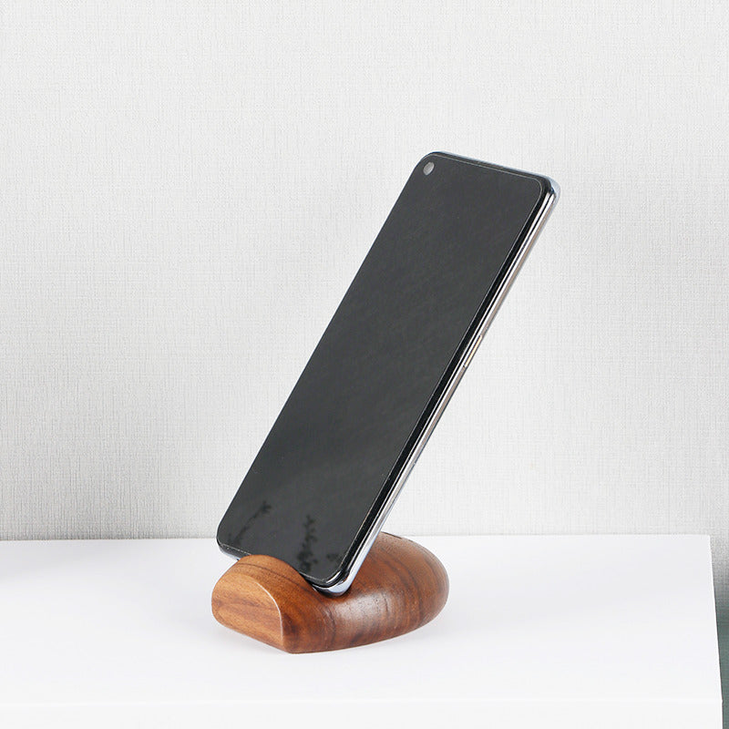 Minimalist Smiley Face Wooden Phone Stand