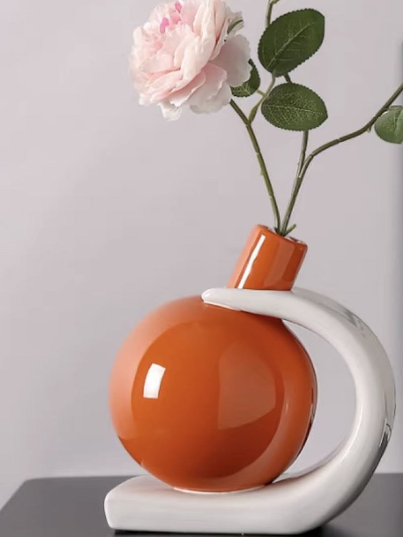 Modern art ceramic vase, home decoration ideas