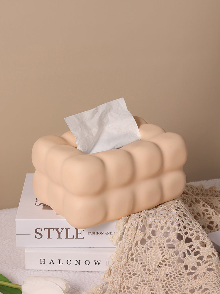 Modern Literary Ceramic Tissue Box, Beautiful Decorative Art Idea