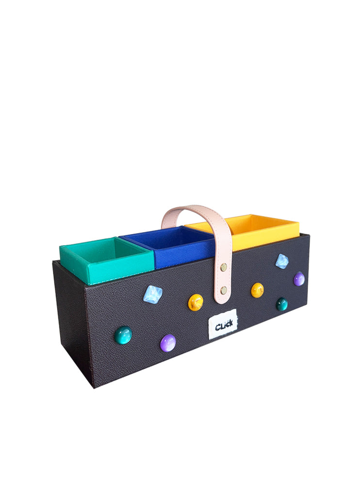 Multifunctional combination colorful desktop storage box