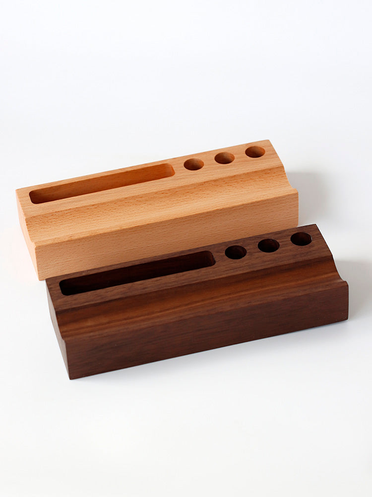 Multifunctional Wooden Pen Holder, Business Card Holder