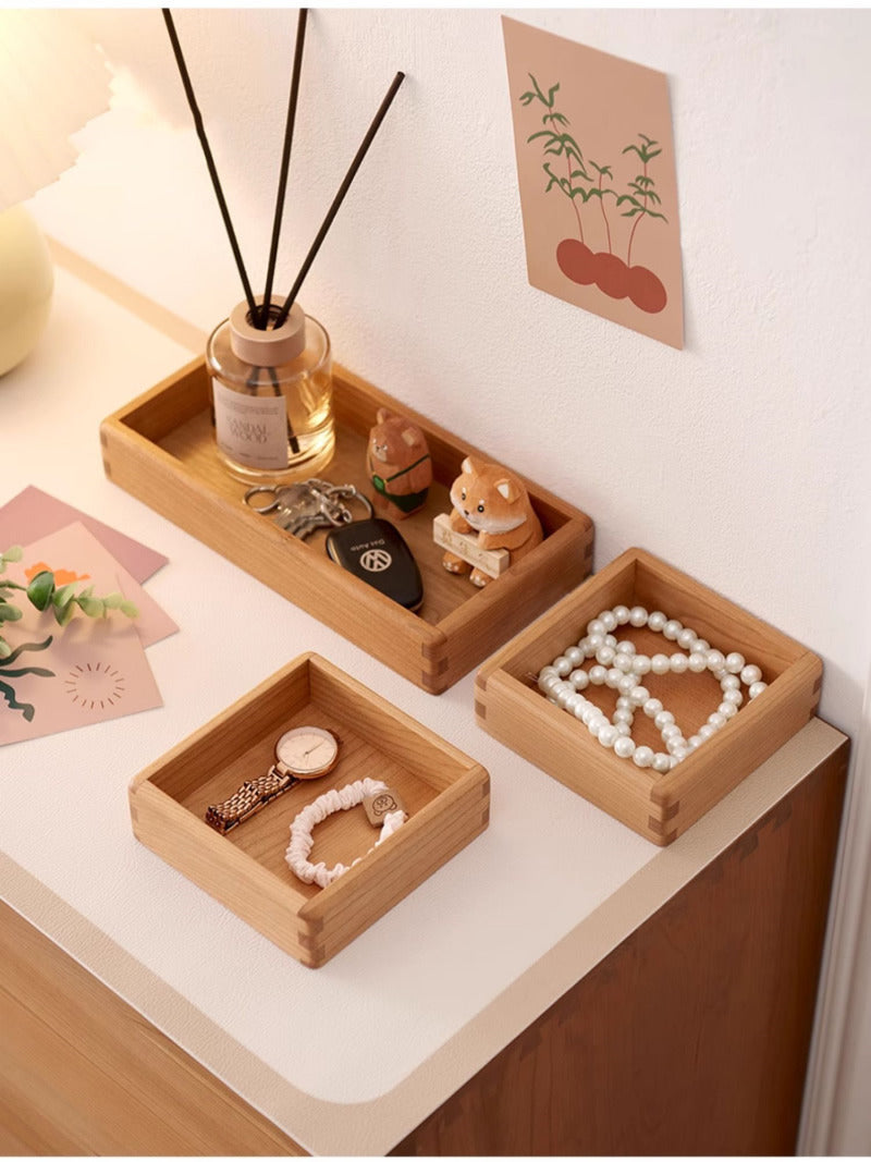 Pastoral Wooden Storage Tray, Nut Tray, Jewelry Box