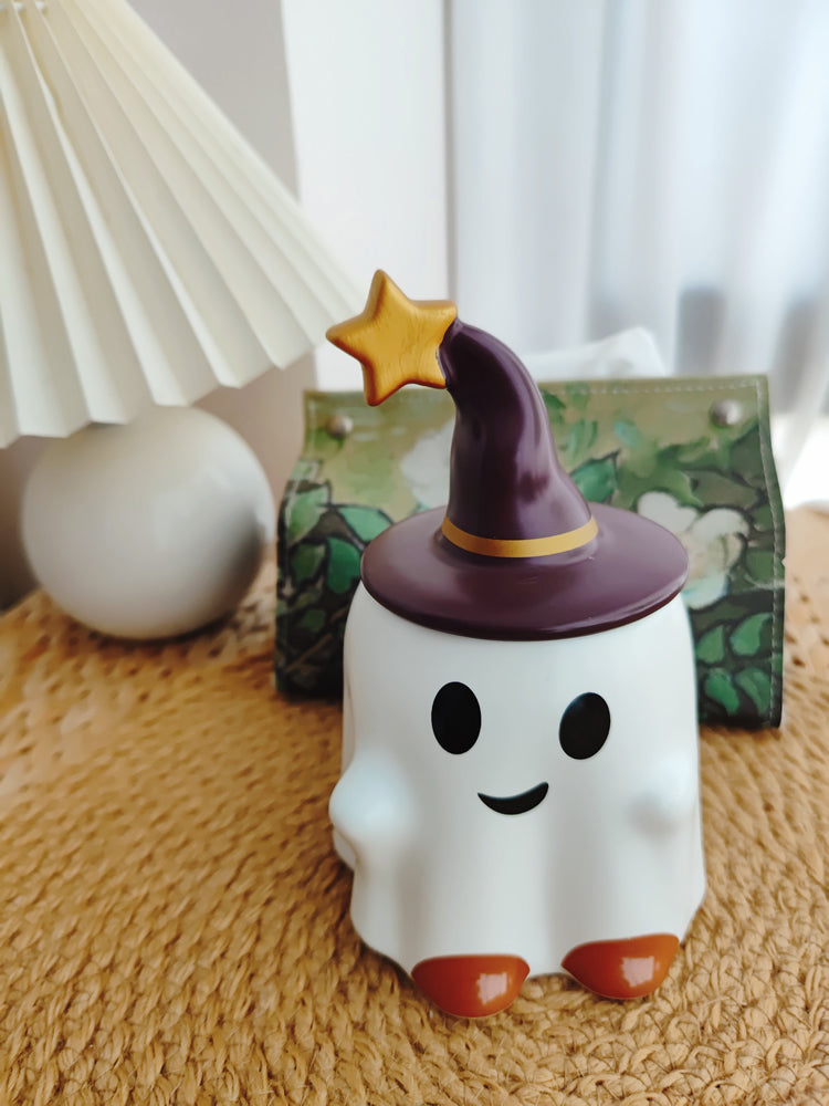 Peculiar Magic Ghost Ceramic Mug, Unique Gift,Halloween Decorative Cup