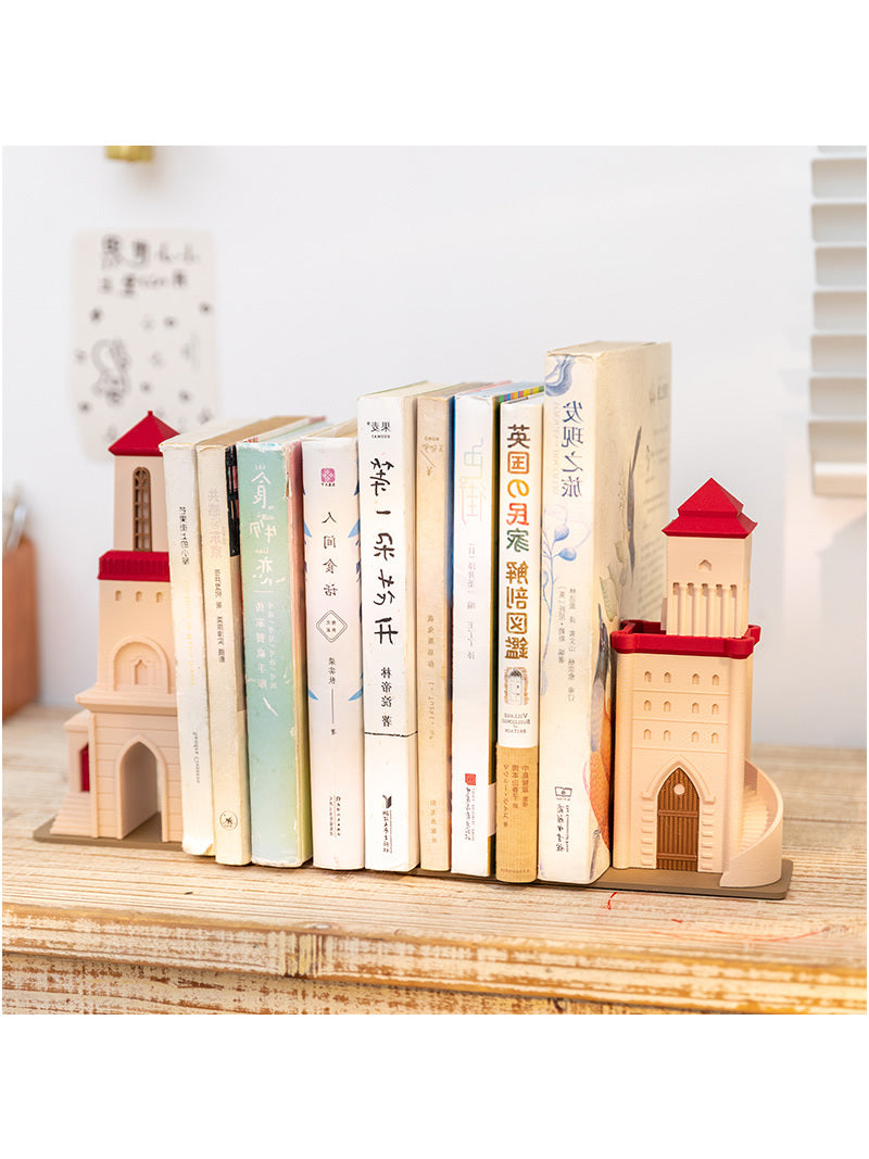 Personalized ancient building shape bookends, funny desk decoration, creative gift