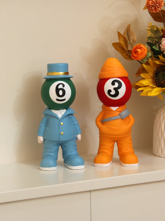 Personalized Billiards Doll , Unique Home Desktop Decoration , Creative Gifts