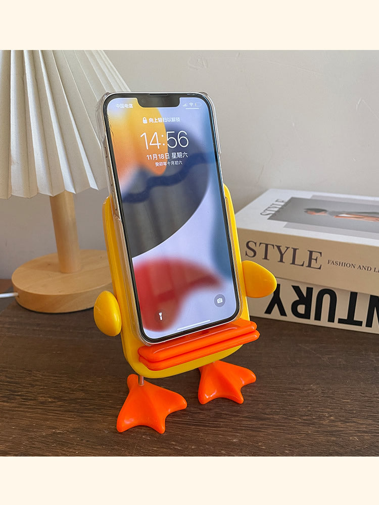 Playful Cartoon Duck Phone Stand,Glasses Holder