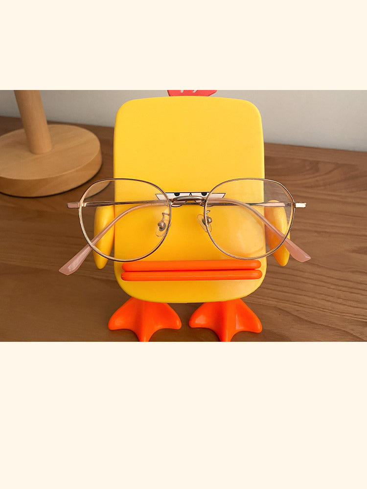 Playful Cartoon Duck Phone Stand,Glasses Holder