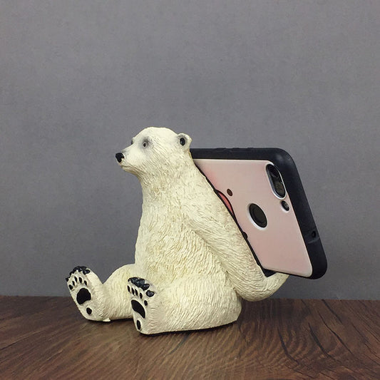 Polar Bear Phone Holder, Ipad Holder, Fun Gift Ideas