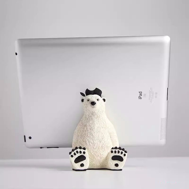 Polar Bear Phone Holder, Ipad Holder, Fun Gift Ideas