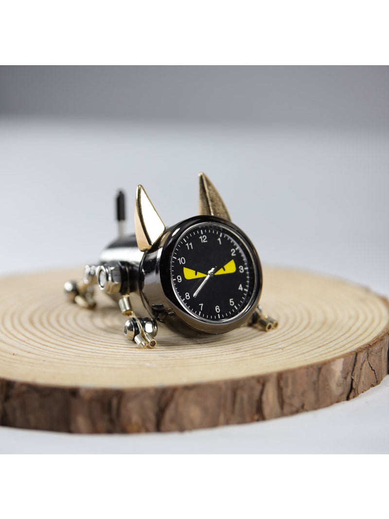 Punk Mini Mechanical Dog Clock, Unique Gift