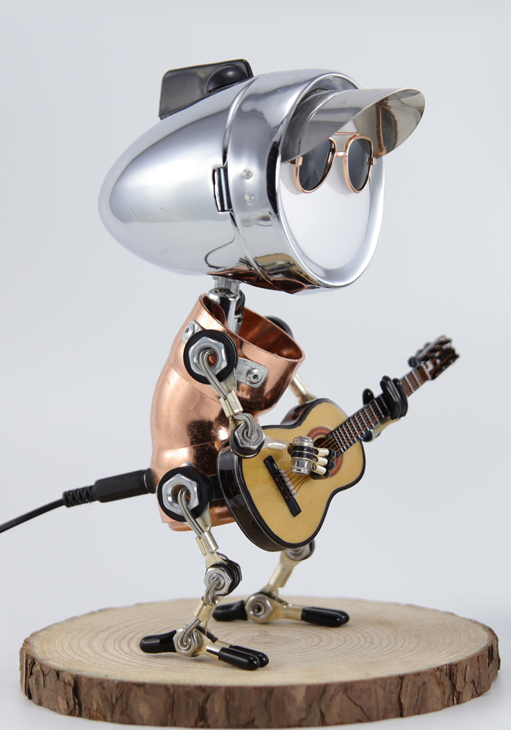 Punk Rock Robot Decorative Night Light, Amazing Music Art Ornaments