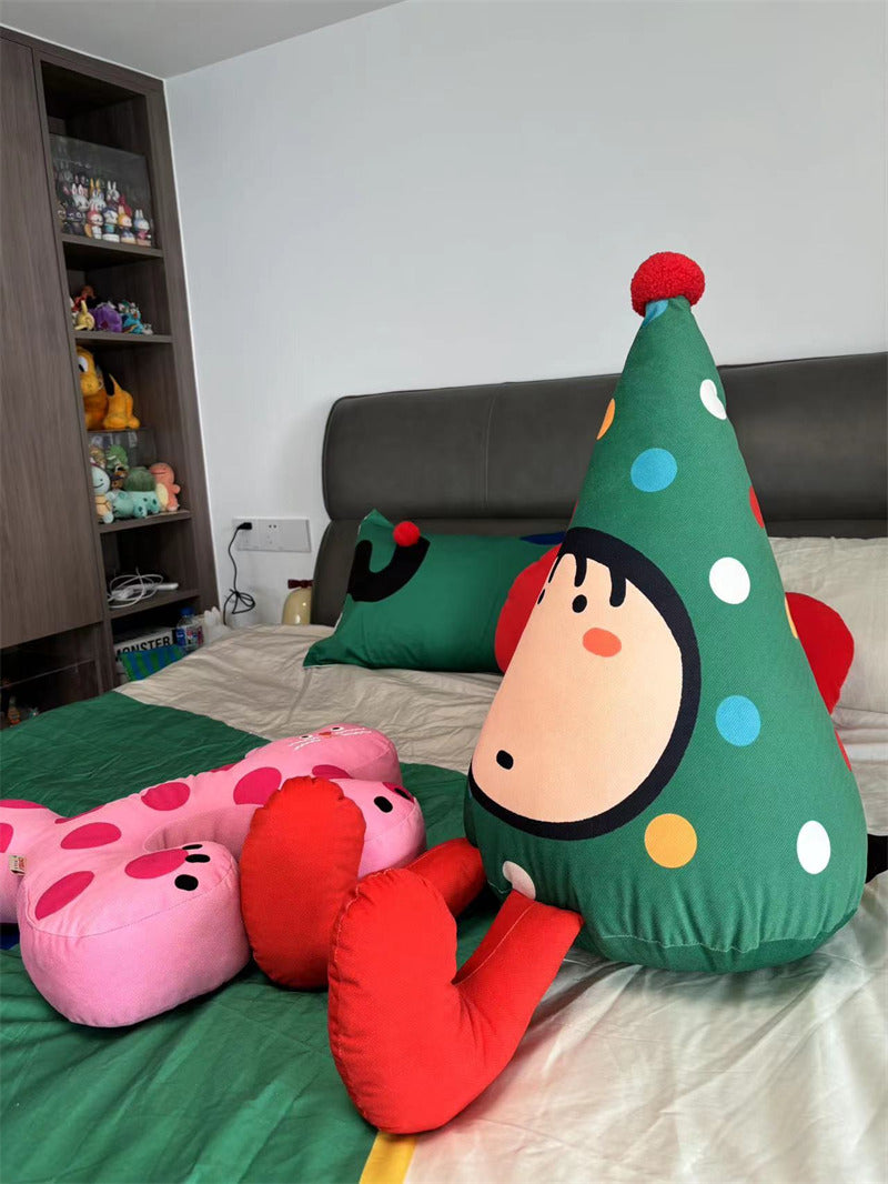 Quirky Cartoon Plush Pillow Toy : Perfect Gift for Sofa Children's Room Decor