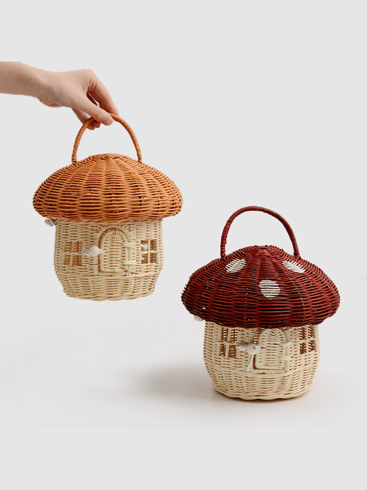 Rattan Small Basket Storage Box, Home Decoration Props Shooting Ornaments