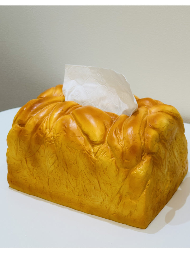 Realistic Toast Bread Facial Tissue Box,Amazing Art Decor,Creative Design