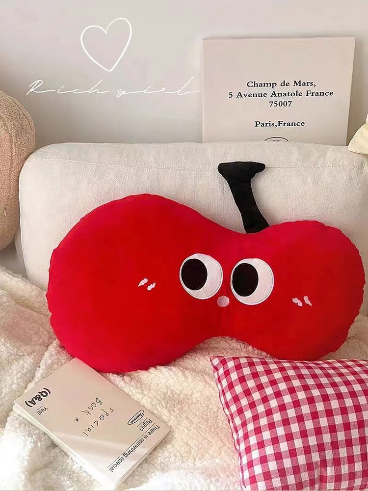 Red Big Eyes Apple Plush Pillow, Cushion, Christmas Gift