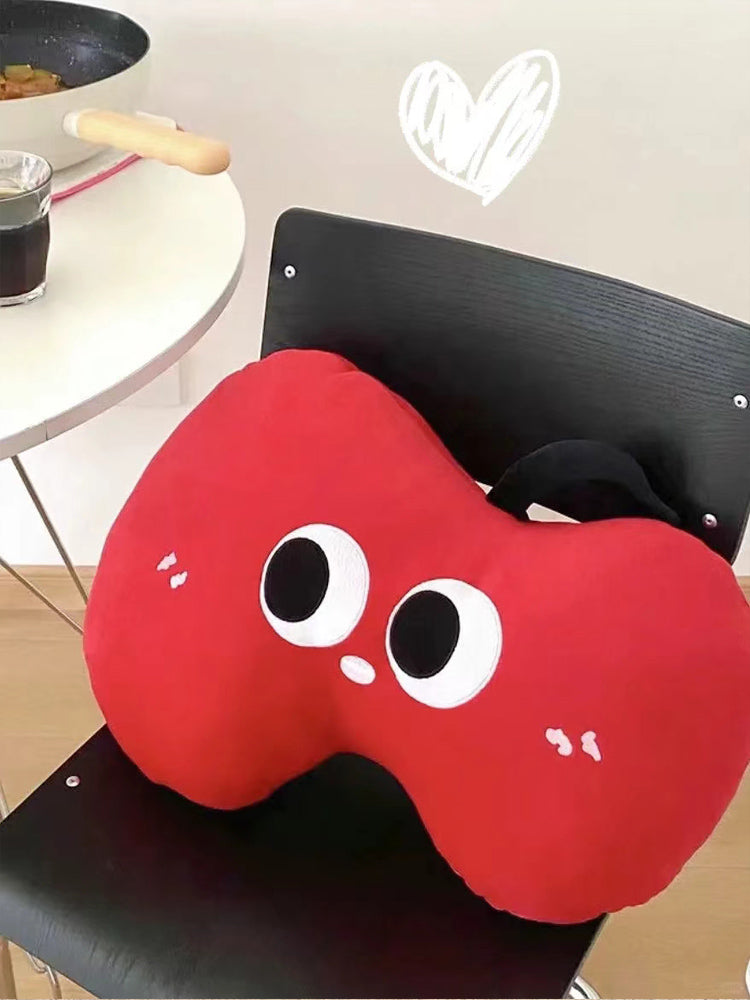 Red Big Eyes Apple Plush Pillow, Cushion, Christmas Gift