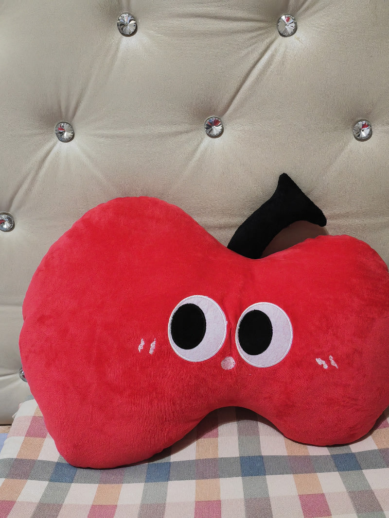 Red Big Eyes Apple Plush Pillow, Cushion, Christmas Gift