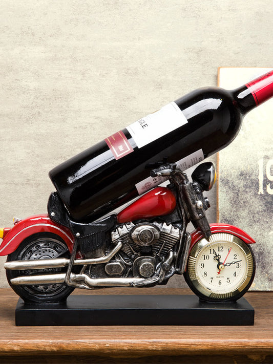 Red Harley Motorcycle Wine Rack,Bottle Holder, Living Room Decoration Gift